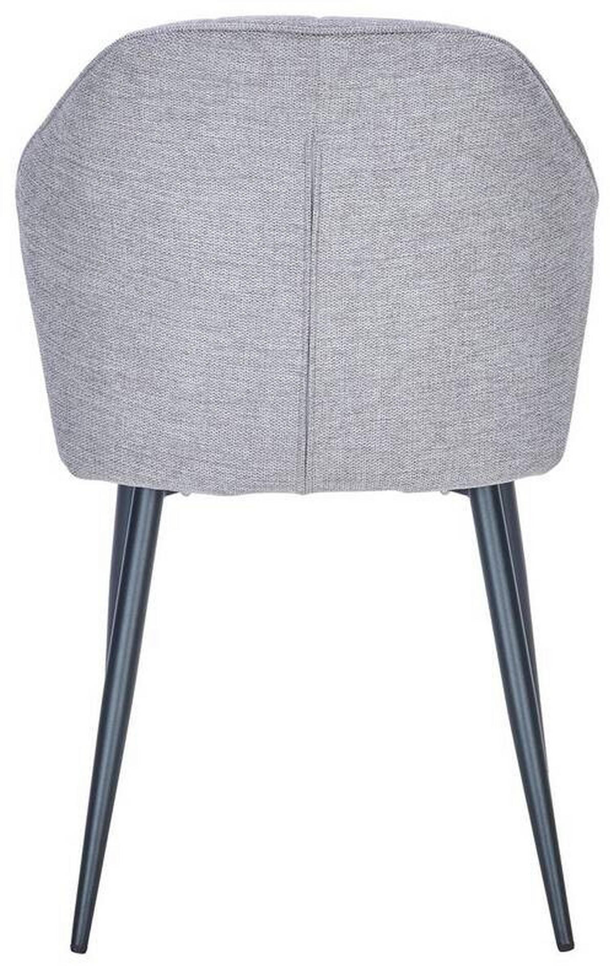 STOL järn vävt tyg  - ljusgrå/svart, Modern, metall/textil (52/86/60cm) - Boxxx