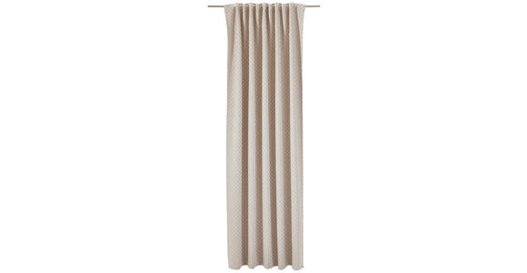 FERTIGVORHANG LUNA blickdicht 140/245 cm - Beige, KONVENTIONELL, Textil (140/245cm) - Dieter Knoll