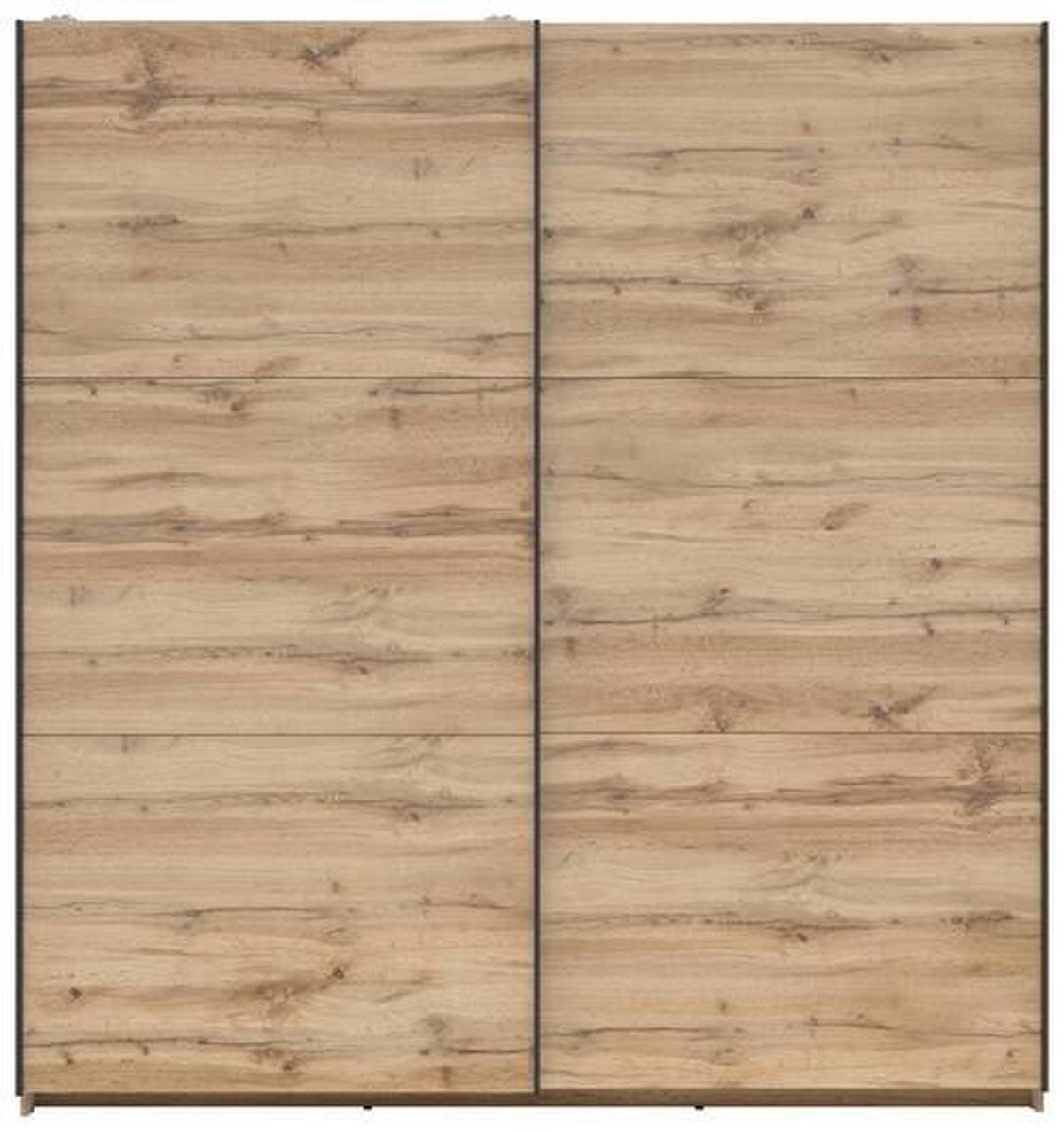 SCHWEBETÜRENSCHRANK 183/195,5/60 cm 2-türig Eiche Wotan  - Anthrazit/Eiche Wotan, MODERN, Holzwerkstoff/Metall (183/195,5/60cm) - MID.YOU