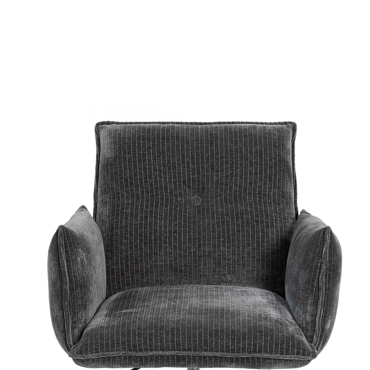 STOL MED ARMSTÖD järn sammet  - svart, Design, metall/textil (63/63,5/86cm) - Novel