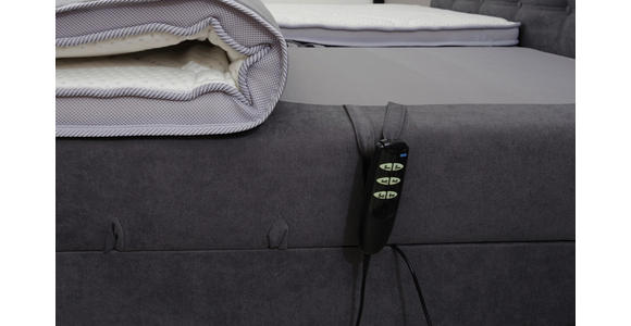 BOXBETT 100/200 cm in Anthrazit - Anthrazit/Schwarz, KONVENTIONELL, Kunststoff/Textil (100/200cm) - Carryhome