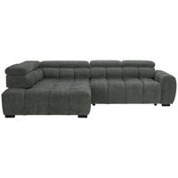 ECKSOFA inkl. Funktionen Blau, Braun Webstoff  - Blau/Schwarz, MODERN, Kunststoff/Textil (205/297cm) - Welnova