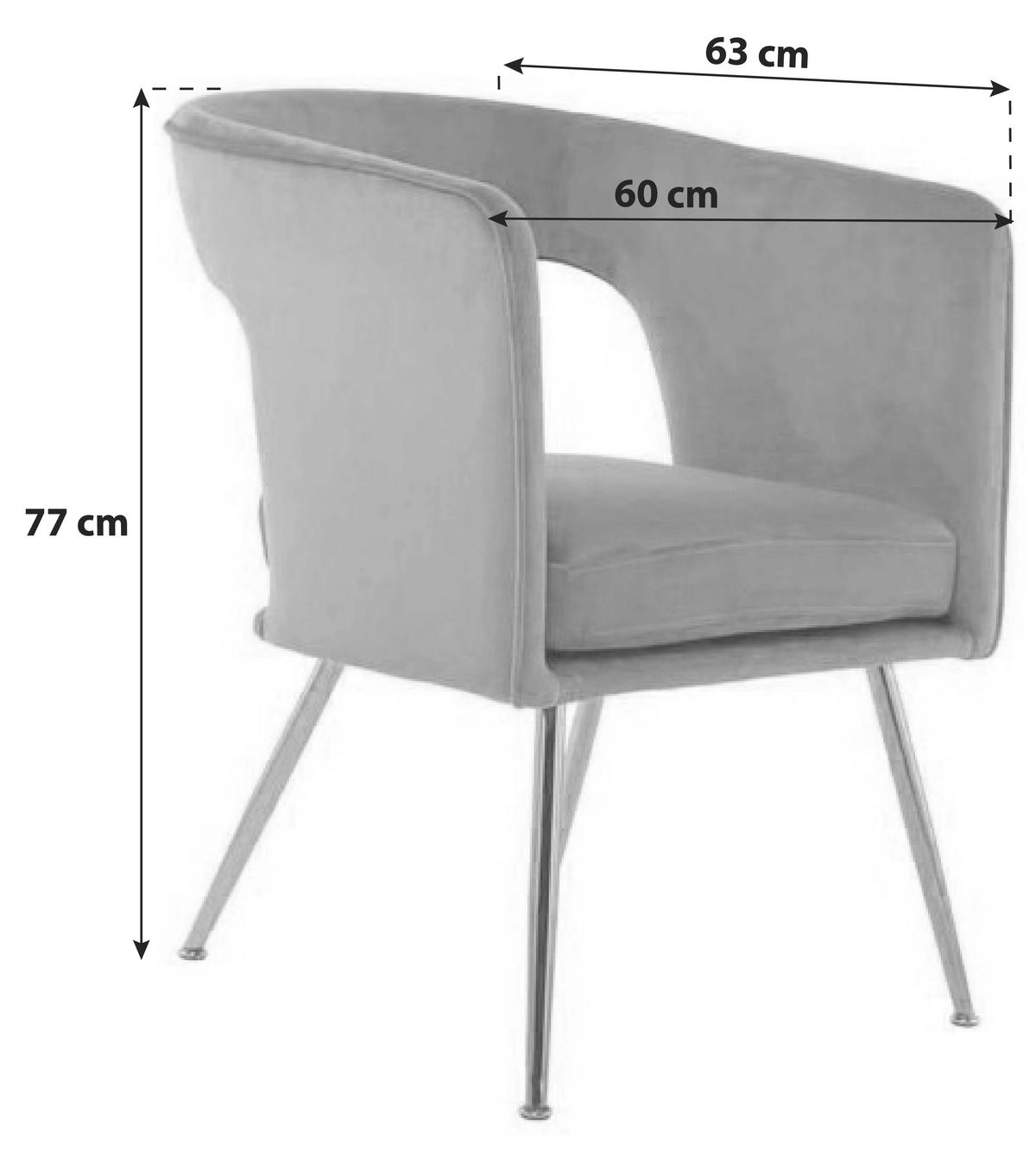 STOLIČKA S PODRÚČKAMI, železo, oranžová - oranžová, Trend, kov/kompozitné drevo (63/60/77cm)