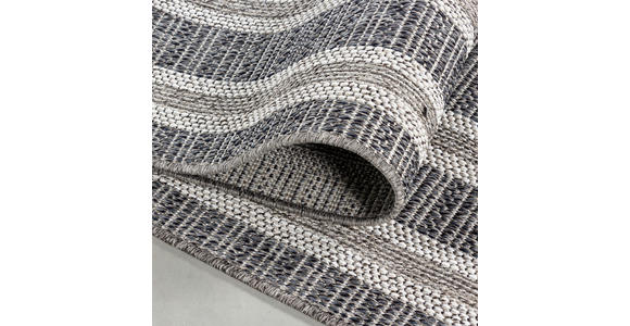 FLACHWEBETEPPICH 120/170 cm Aruba Grau - Grau, Design, Textil (120/170cm) - Novel