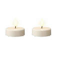 TEELICHT MIT LED - Creme, Basics, Kunststoff (6/5,5cm) - Ambia Home