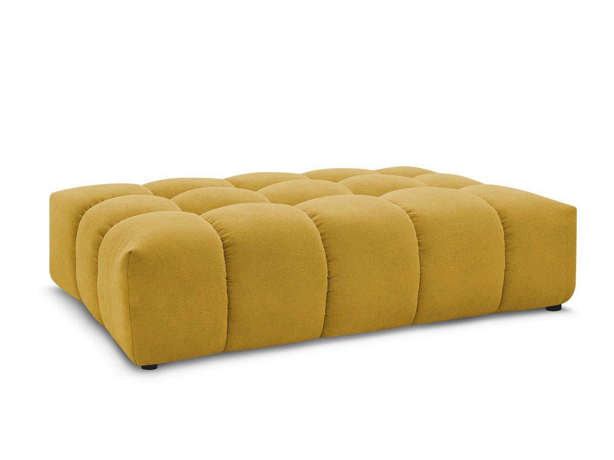 HOCKER EVEREST Struktur Gelb  - Gelb/Schwarz, MODERN, Kunststoff/Textil (166/100/40cm)