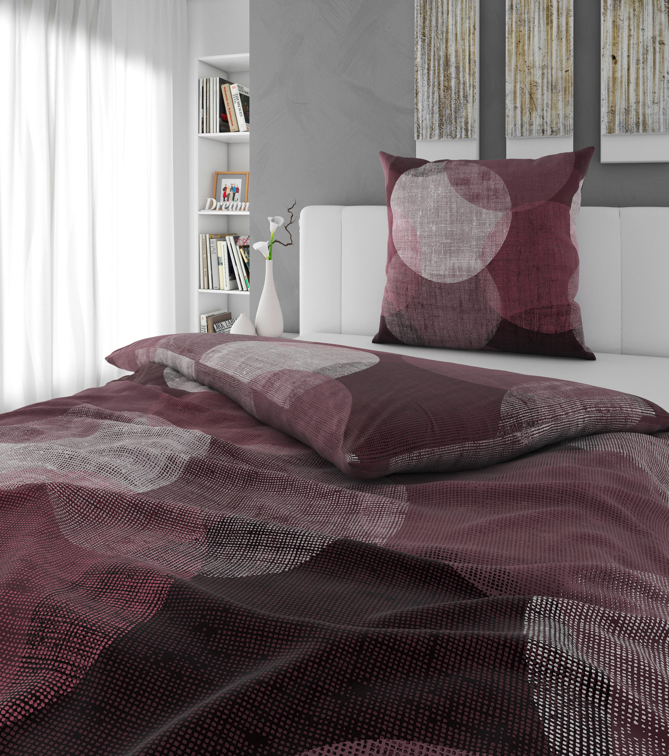 BETTWÄSCHE Flanell 135/200 cm  - Mauve, Textil (135/200cm) - Esposa