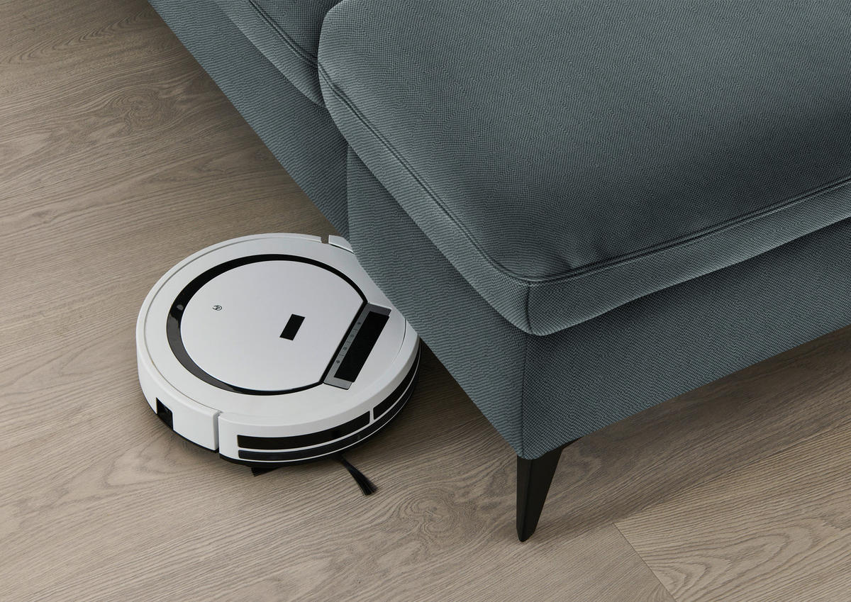 ECKSOFA Chenille Blau  - Blau/Schwarz, Design, Textil/Metall (198/288cm) - Beldomo Style