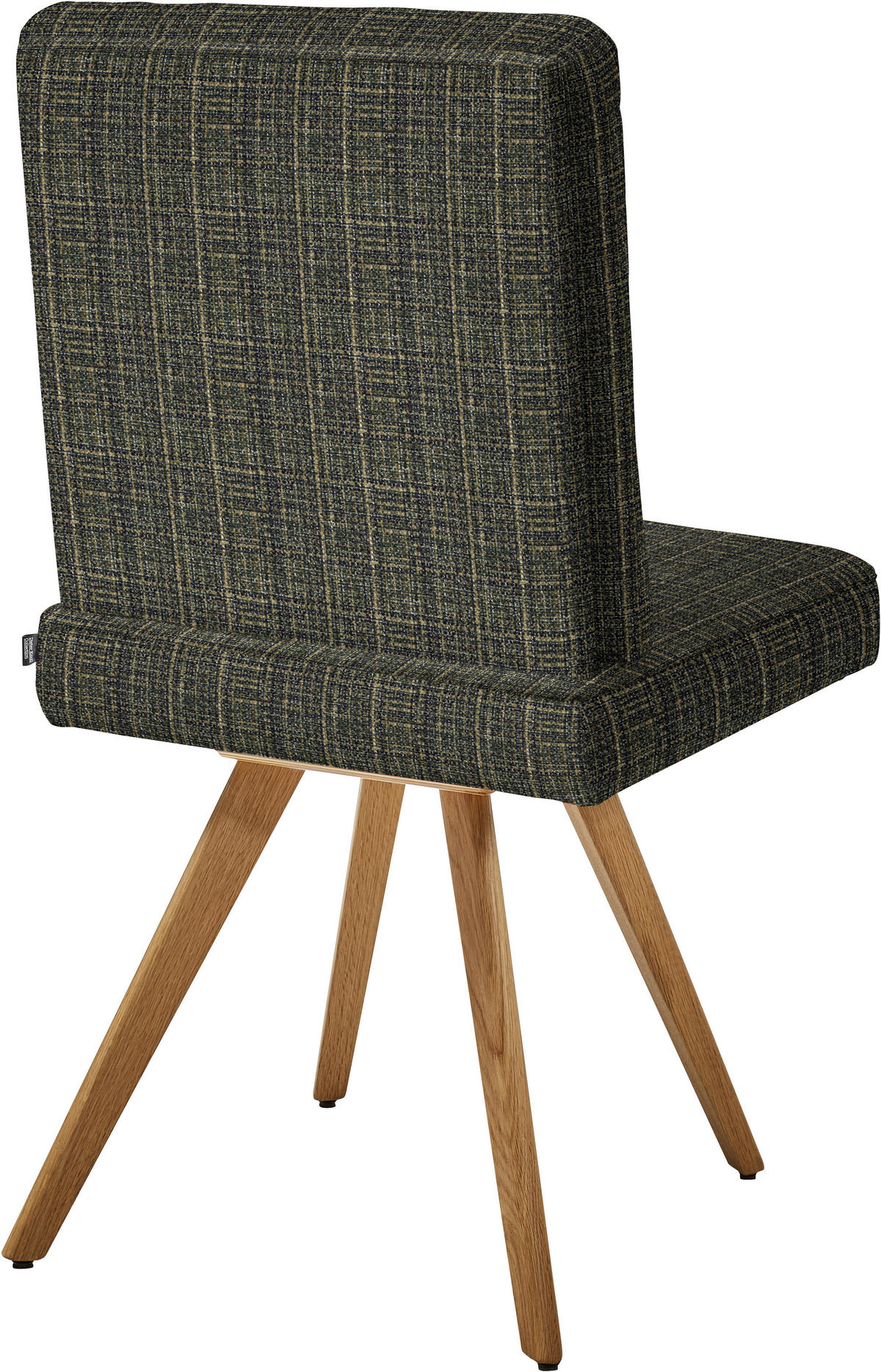 STUHL  in Flachgewebe Holz, Textil  - Eichefarben/Grün, Design, Holz/Textil (46/94/58cm) - Dieter Knoll