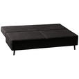 SCHLAFSOFA Spicy in Cord Anthrazit, Grau  - Anthrazit/Schwarz, MODERN, Textil/Metall (193/85/88cm) - Novel