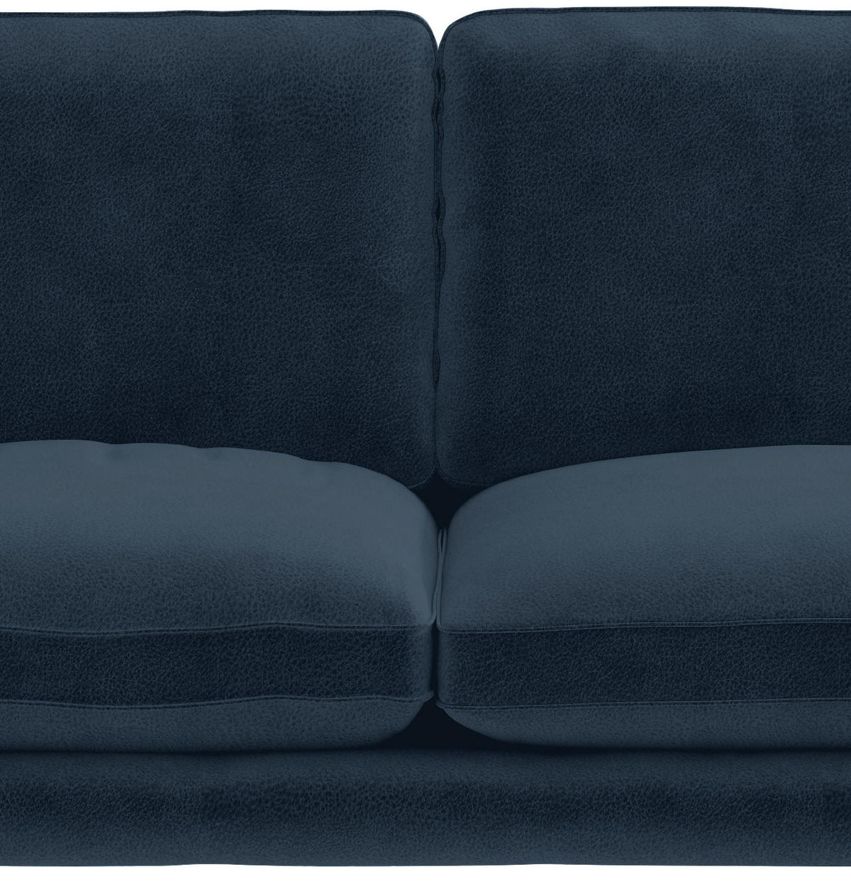 ECKSOFA in Flachgewebe Dunkelblau  - Schwarz/Dunkelblau, Design, Textil/Metall (250/202cm) - Livetastic