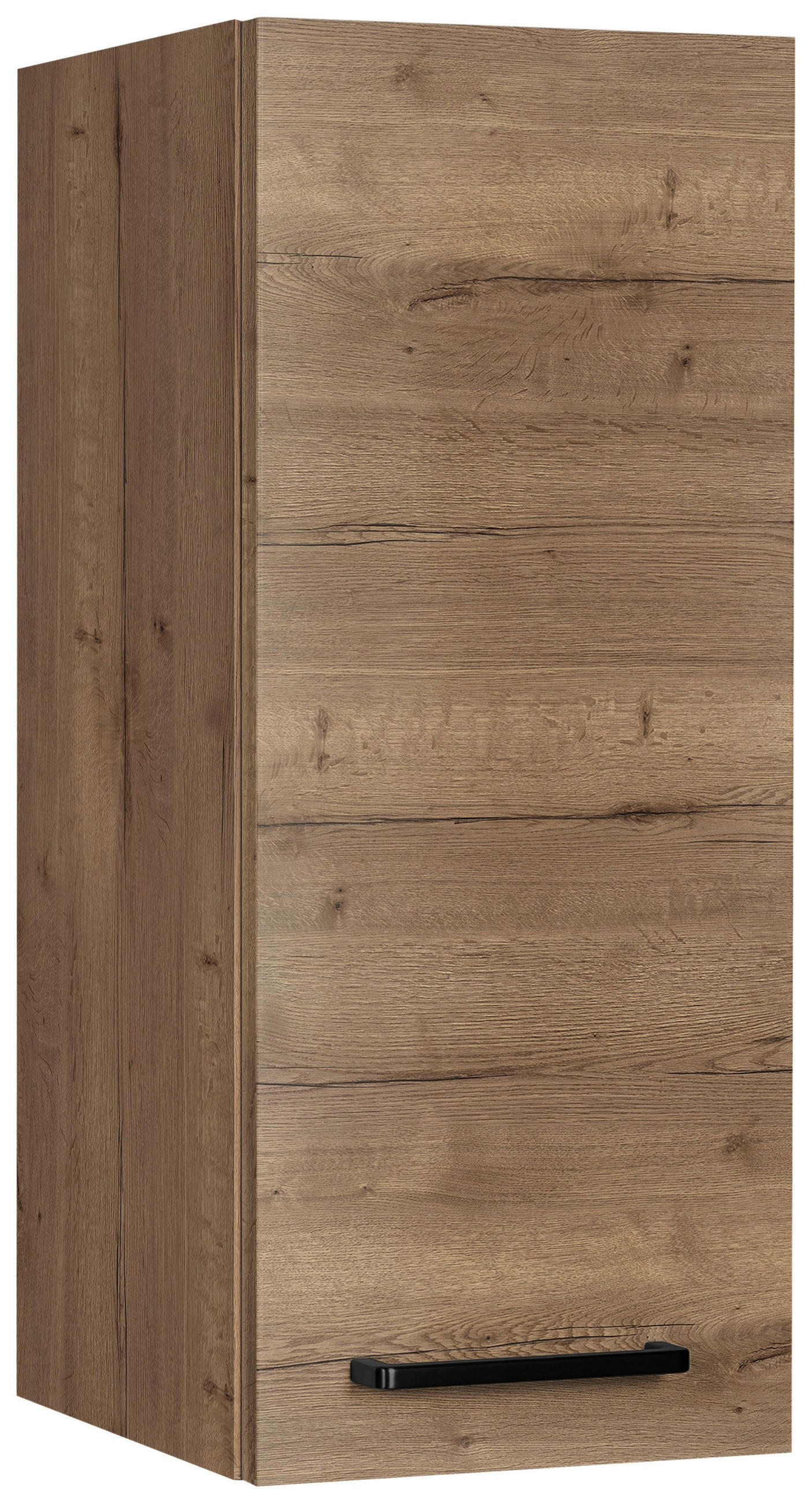 KÜCHENOBERSCHRANK 30/72/35 cm  in Eiche dunkel  - Eiche dunkel/Schwarz, MODERN, Holzwerkstoff/Metall (30/72/35cm) - Nobilia