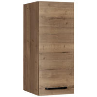 KÜCHENOBERSCHRANK 30/72/35 cm  in Eiche dunkel  - Eiche dunkel/Schwarz, MODERN, Holzwerkstoff/Metall (30/72/35cm) - Nobilia