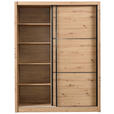 SCHIEBETÜRENSCHRANK 166/215,5/60 cm 2-türig Eiche Artisan  - Schwarz/Eiche Artisan, Basics, Holzwerkstoff/Metall (166/215,5/60cm) - Xora