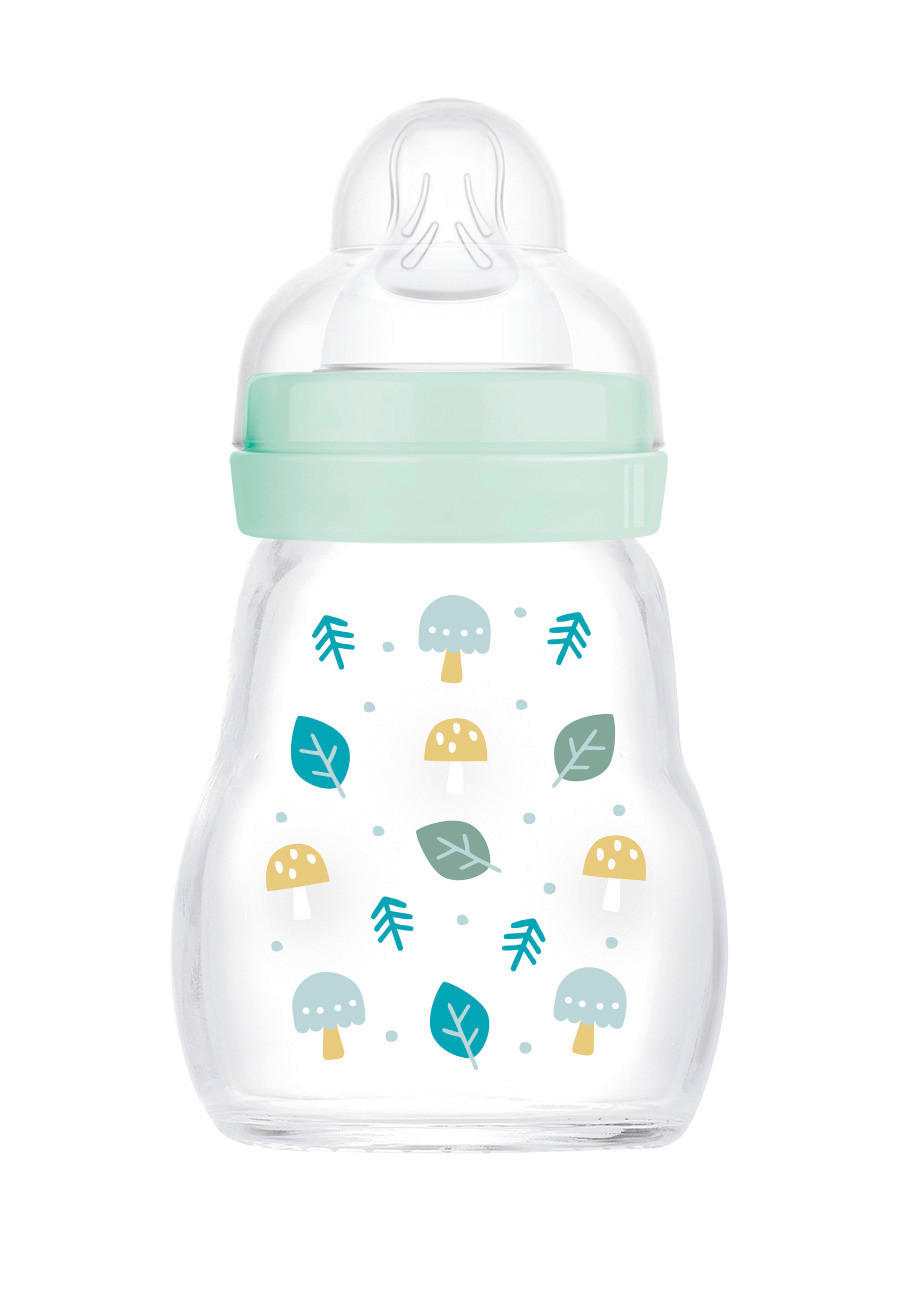 WEITHALSFLASCHE Feel Good 170 ml  - Multicolor, Basics, Glas (7.1/7.1/21.1cm) - MAM
