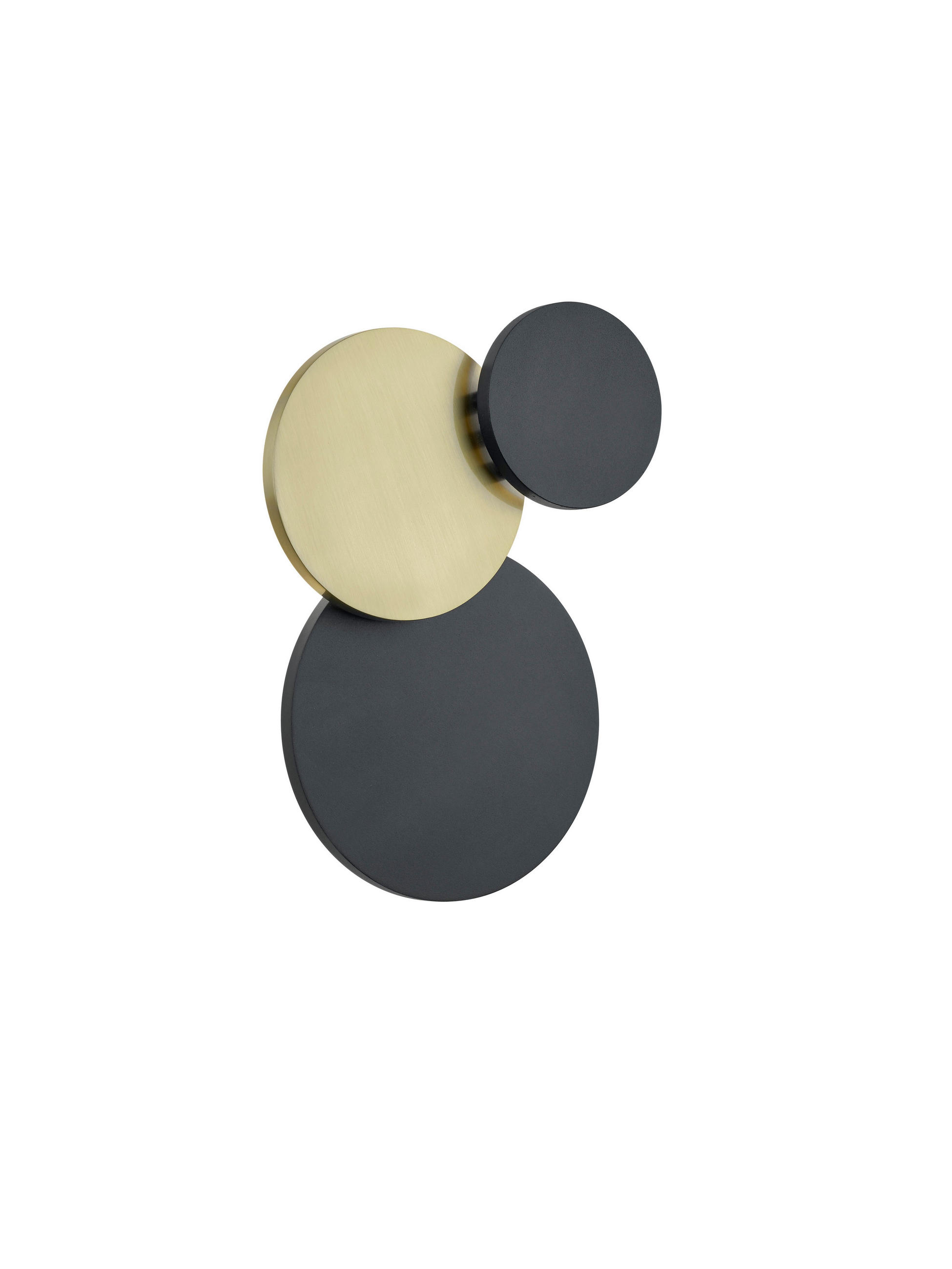 LED-WANDLEUCHTE 24/34 cm   - Goldfarben/Schwarz, Design, Metall (24/34cm) - Hell