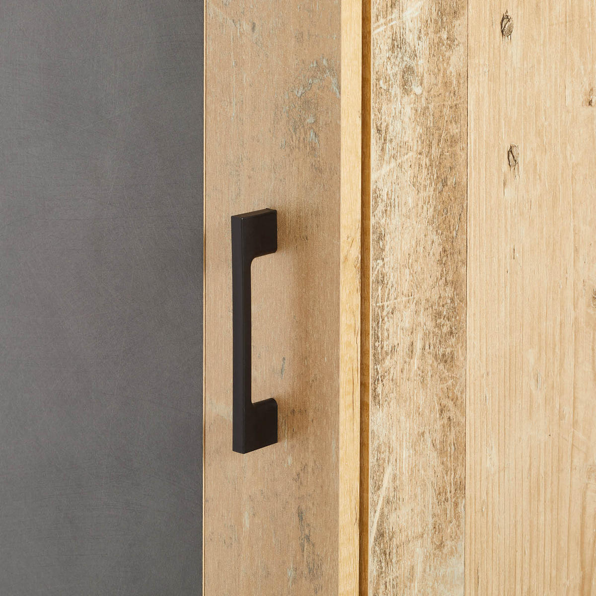 ELŐSZOBAFAL - tölgyfa/antracit, Basics, faalapú anyag (145/184/29cm) - P & B