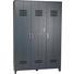 SCHRANK Kiefer massiv lackiert Dunkelgrau - Dunkelgrau, Design, Holz/Metall (123/186/40cm) - Carryhome