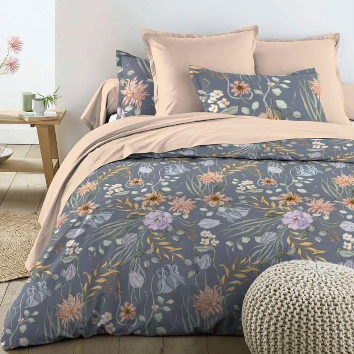 ÁGYNEMŰHUZAT-GARNITÚRA 140/200 cm  - színes, Basics, textil (140/200cm)