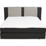 BOXSPRINGBETT 140/200 cm in Grau, Dunkelbraun - Dunkelbraun/Alufarben, KONVENTIONELL, Kunststoff/Textil (140/200cm) - Bentley BOXSPRINGBETT 140/200 cm in Grau, Dunkelbraun - Dunkelbraun/Alufarben, KONVENTIONELL, Kunststoff/Textil (140/200cm) - Bentley