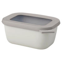 VORRATSDOSE CIRQULA 1,5 L  - Hellgrau/Weiß, Basics, Kunststoff (1,5cm) - Mepal