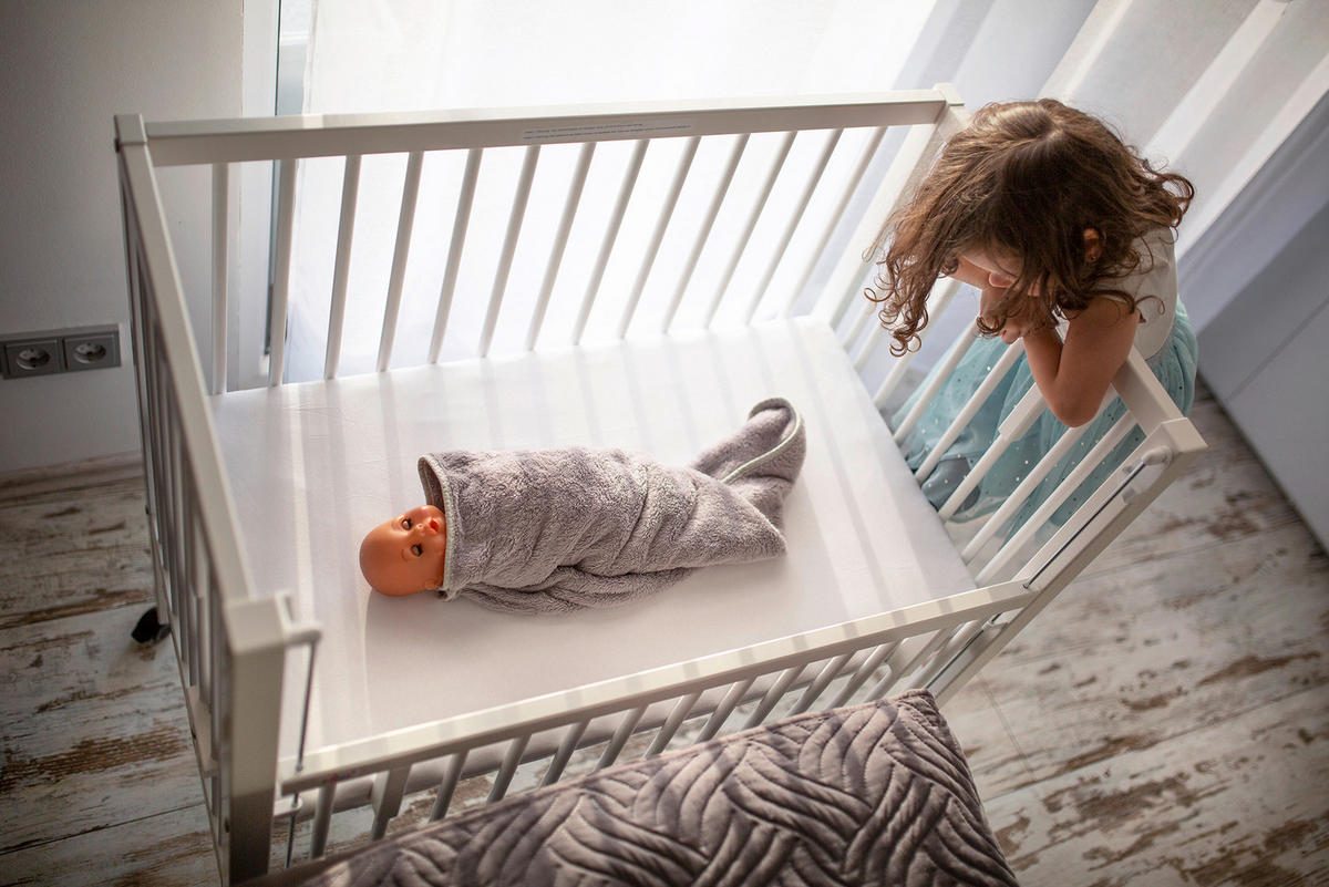 BEISTELLBETT Sophie  - Weiß, Basics, Holz/Kunststoff (94/46/42cm) - tiSsi