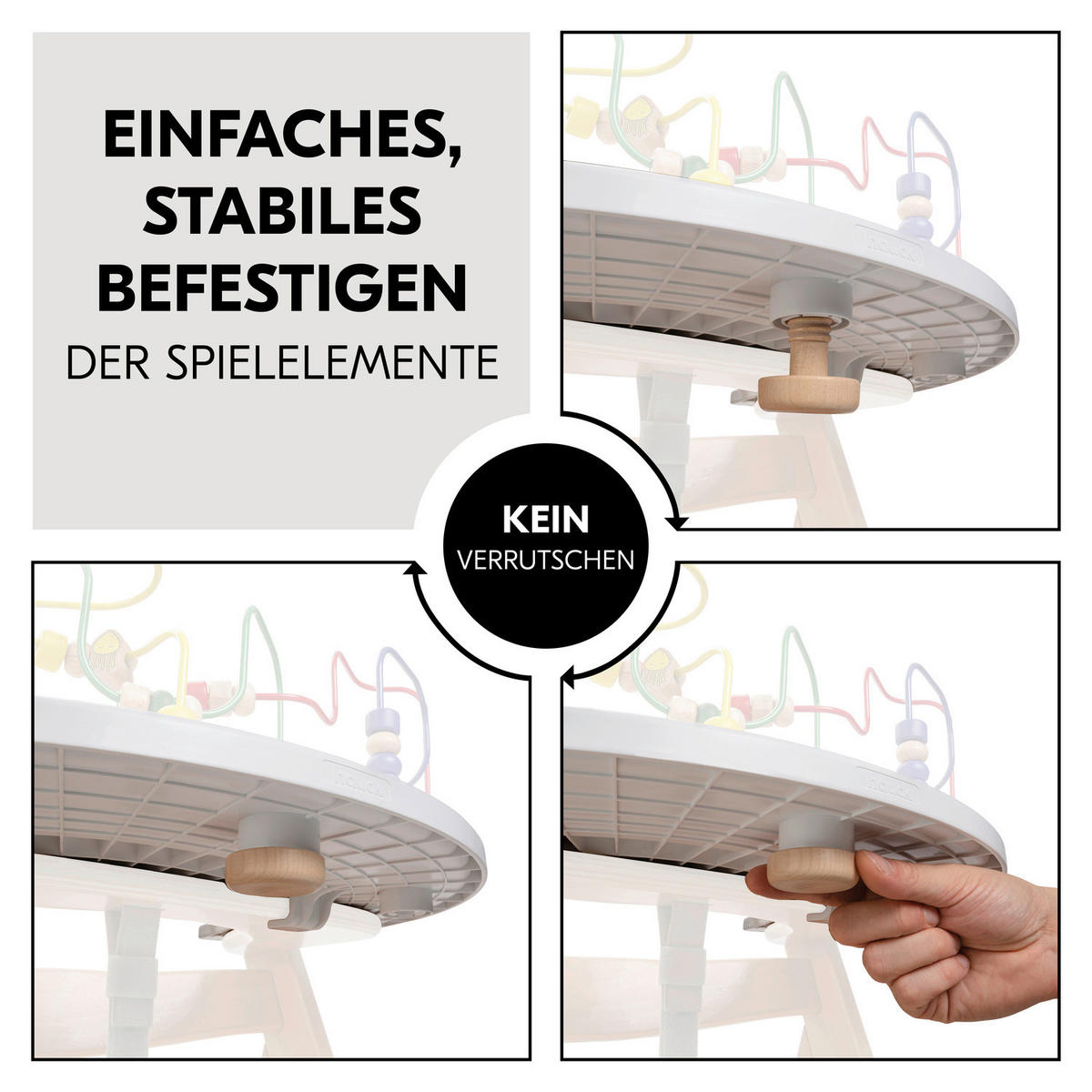 ESS- UND SPIELBRETT Alpha Play Tray  - Weiß, Basics, Kunststoff (43/4/58cm) - Hauck