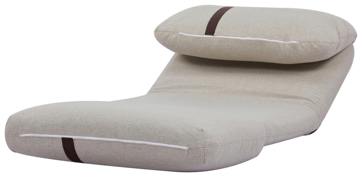 SCHLAFSESSEL  in Webstoff Dunkelbraun, Beige  - Dunkelbraun/Beige, Design, Textil (78/58/82cm) - Livetastic