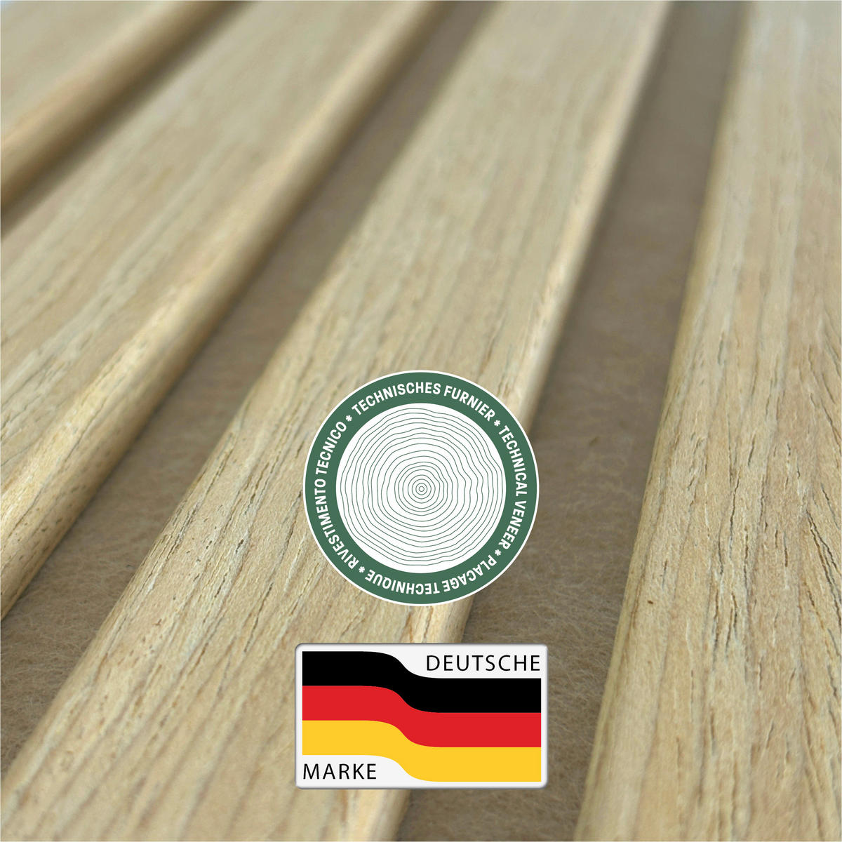 AKUSTIKPANEEL Economico Eichefarben 244/28/1,8 cm  - Eichefarben, Basics, Holzwerkstoff/Kunststoff (244/28/1,8cm) - Novel