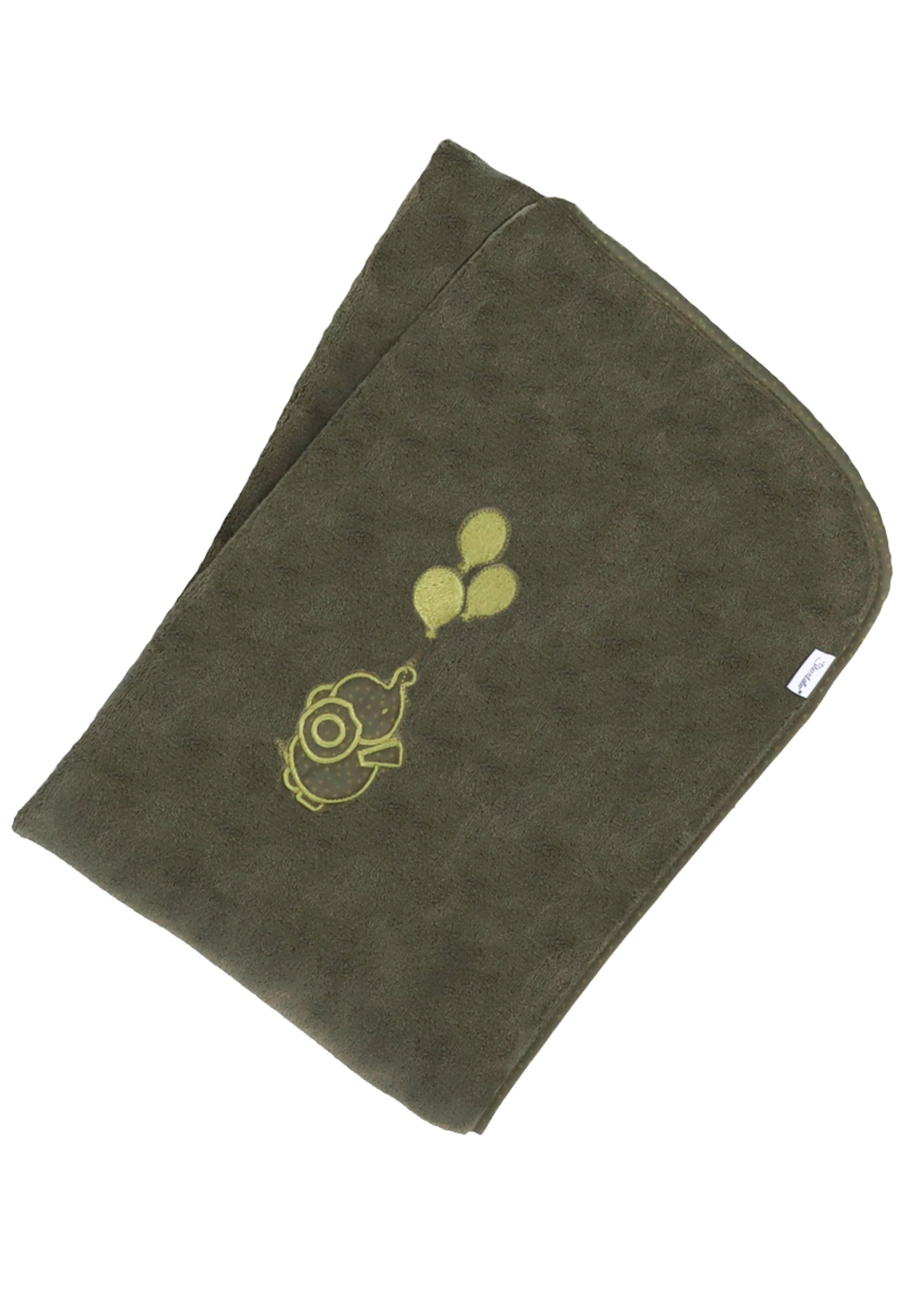 SCHMUSEDECKE ELEFANT EDDY   - Grün, Basics, Textil (100/75/1cm) - Sterntaler