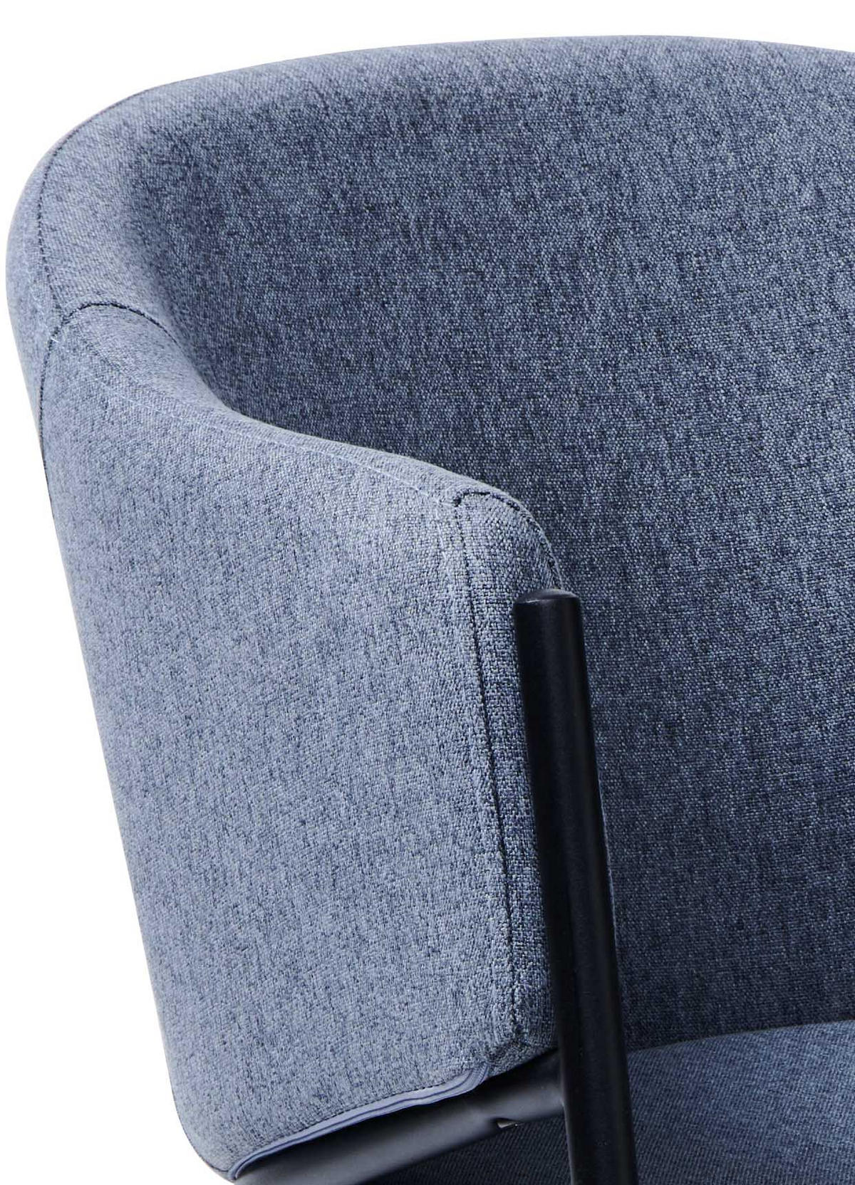 ARMLEHNSTUHL  in Eisen Flachgewebe  - Anthrazit/Schwarz, MODERN, Holz/Textil (53/77/60cm) - MID.YOU