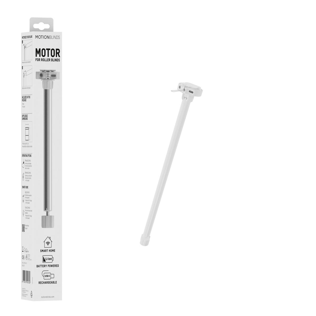 MOTOR FÜR ROLLO   6/40,5 cm    - Weiß, Basics, Kunststoff/Metall (6/40,5cm)