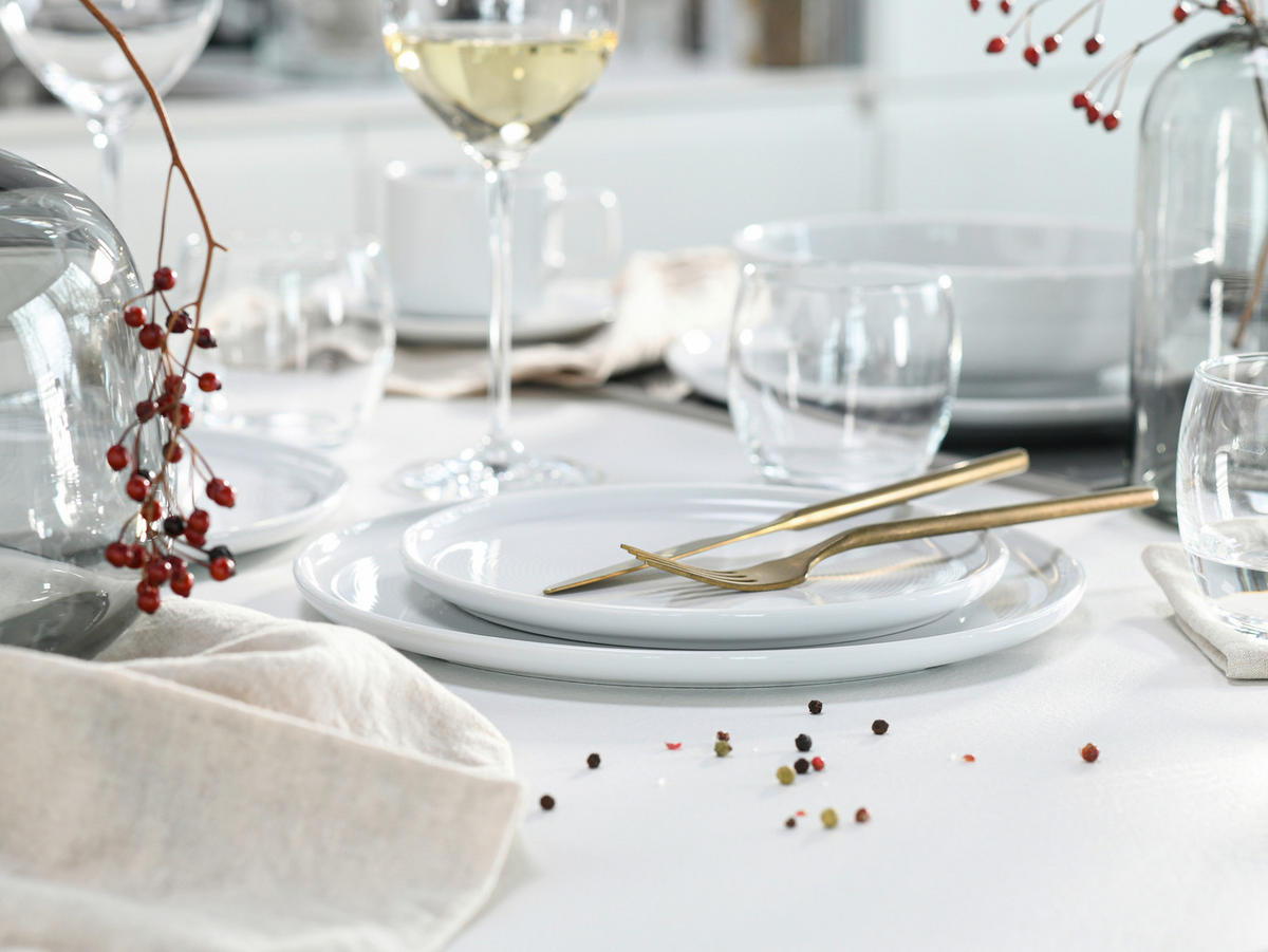 KOMBISERVICE Weiß Session White 30-teilig 6 Personen  - Weiß, Basics, Keramik - Creatable