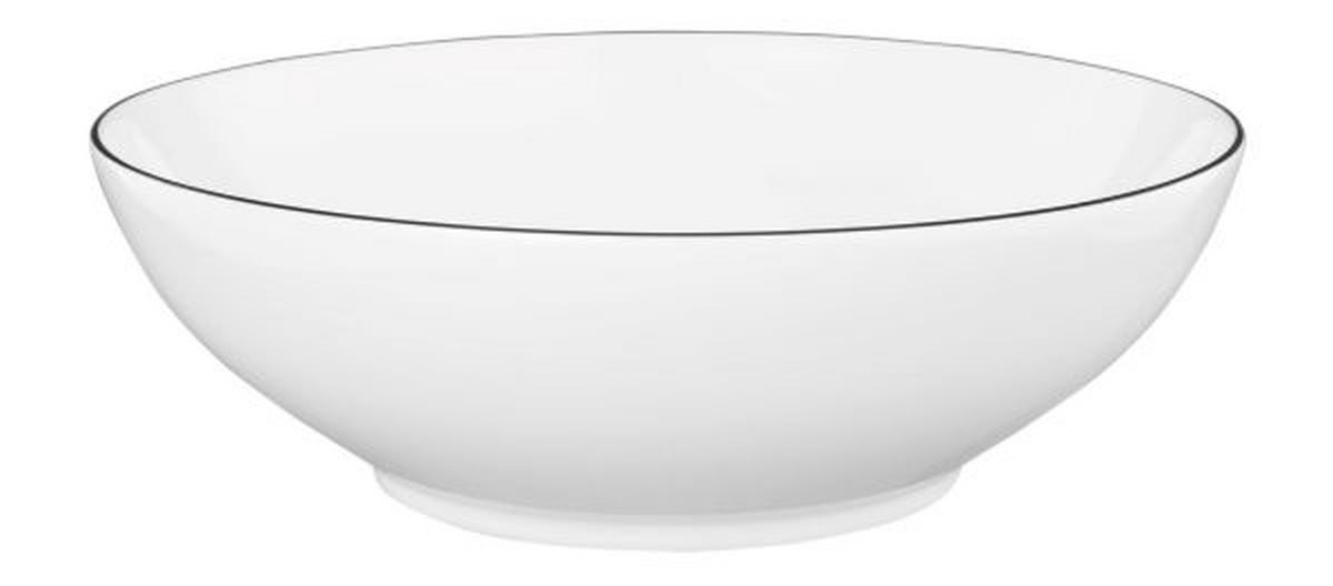 MÍSA porcelán keramika 20 cm - bílá/černá, Konvenční, keramika (20cm) - Seltmann Weiden