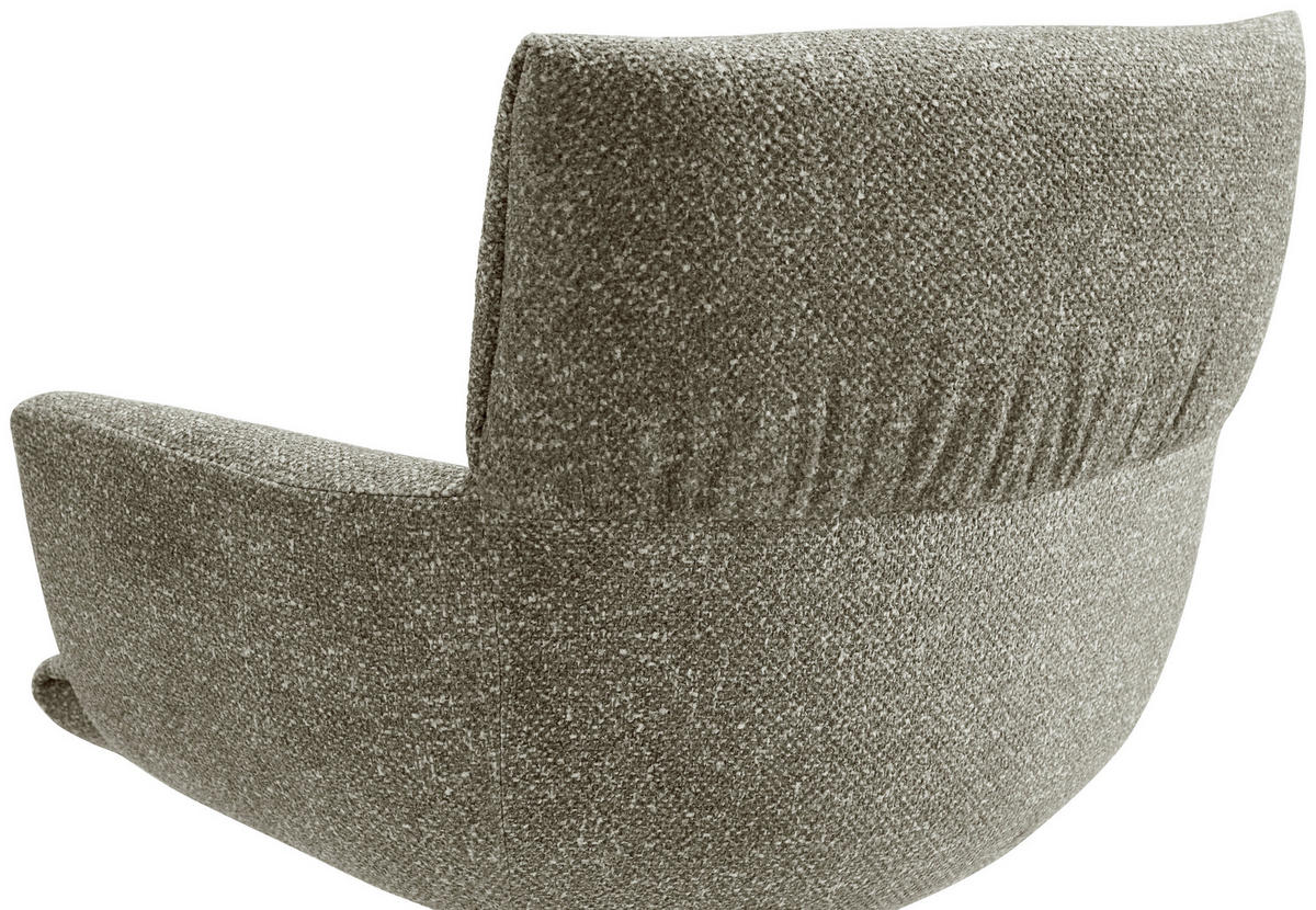 STOL MED ARMSTÖD järn linneimitation  - cappuccino/svart, Design, metall/textil (64/86/63cm) - Dieter Knoll