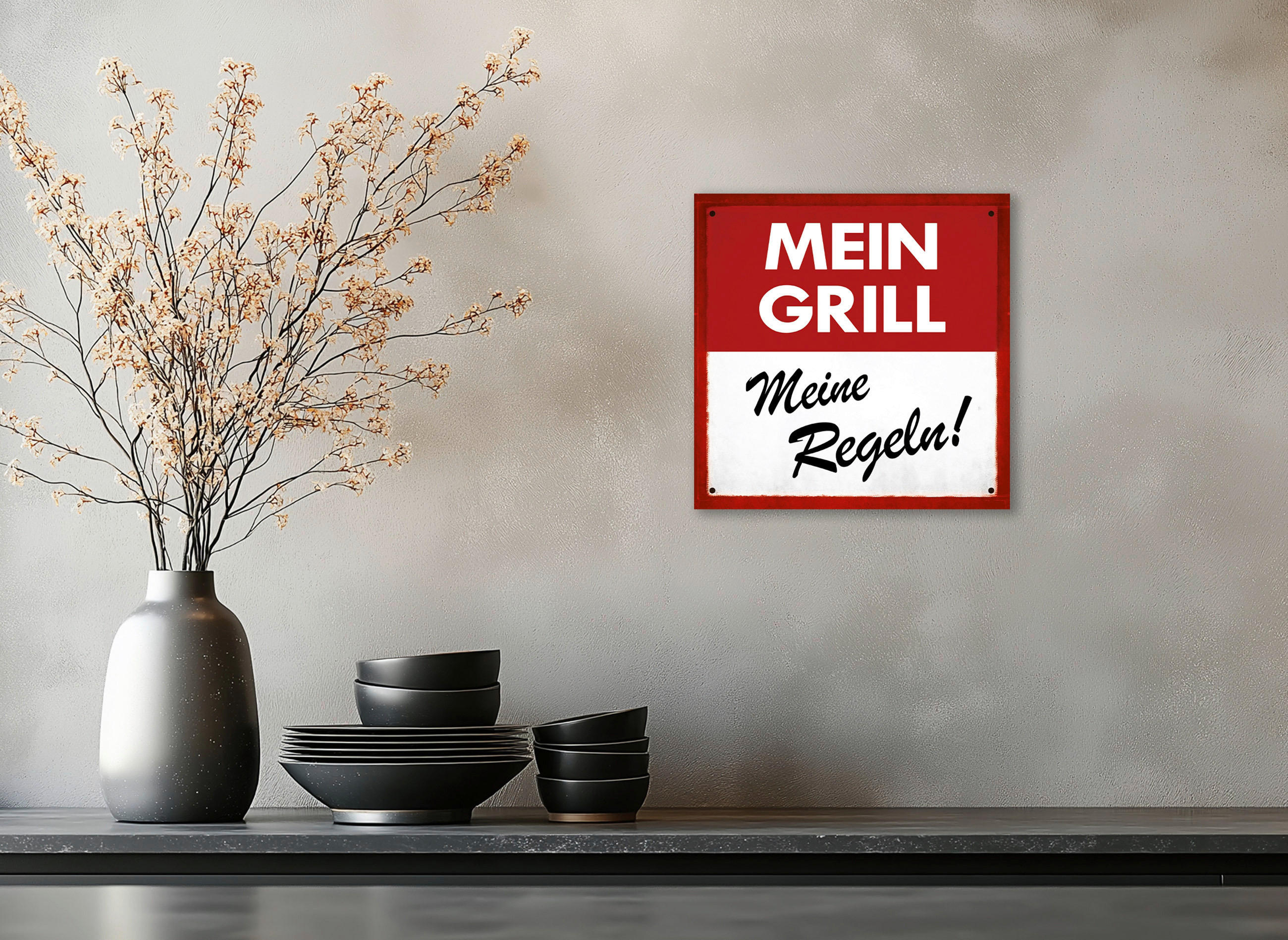 DEKOPANEEL Text 20/20/0,3 cm  - Multicolor, Basics, Holz (20/20/0,3cm)