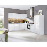 EINBAUKÜCHE LUX  - Weiß/Grau, Design, Holzwerkstoff - Nolte Küchen