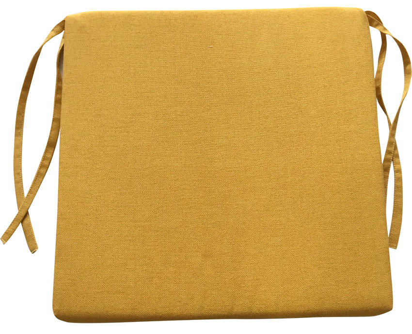JASTUK ZA SJEDENJE    MIA  - žuta, Basics, tekstil (38/38/4cm) - Esposa