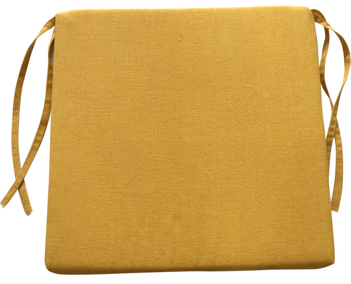 BLAZINA ZA SEDENJE  MIA 38/38/4 cm             - rumena, Basics, tekstil (38/38/4cm) - Esposa