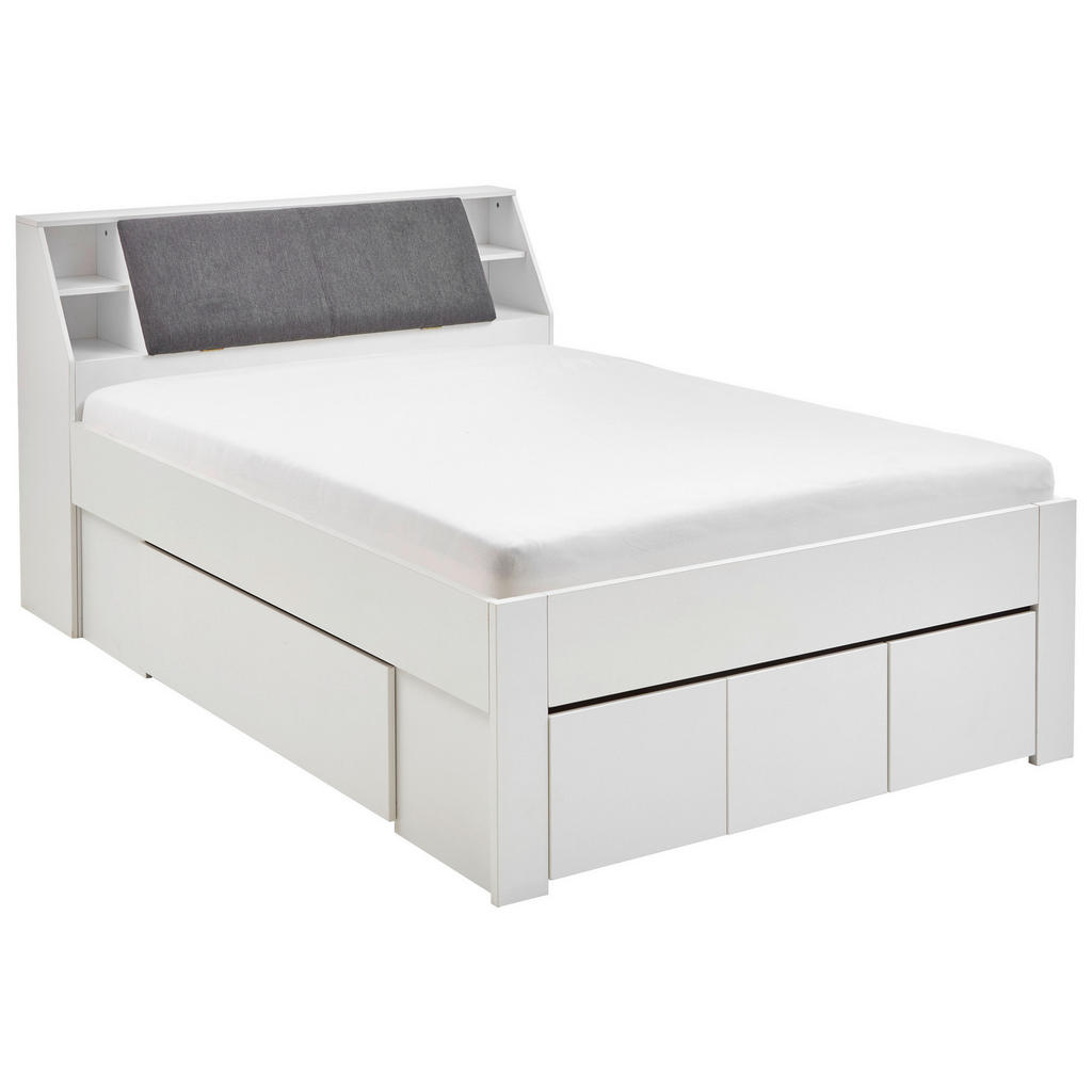 Carryhome POSTEL S ÚLOŽNÝM PROSTOREM, 140/200 cm bílá