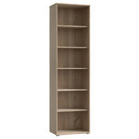 REGAL 54/197,5/34,8 cm hrast sonoma  - barve aluminija/hrast sonoma, Design, umetna masa/leseni material (54/197,5/34,8cm)