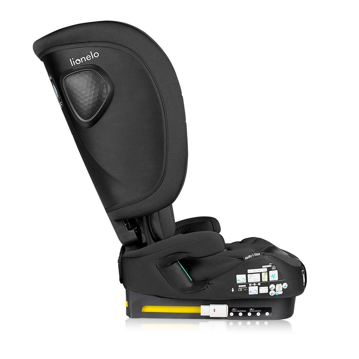 KINDERAUTOSITZ Nelly i-Size  - Schwarz, Basics, Textil (45/27,5/54cm) - Lionelo