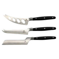 KÄSEMESSERSET Heidi Cheese Line: Edelweiss  - Schwarz, Basics, Kunststoff/Metall - Heidi Cheese Line