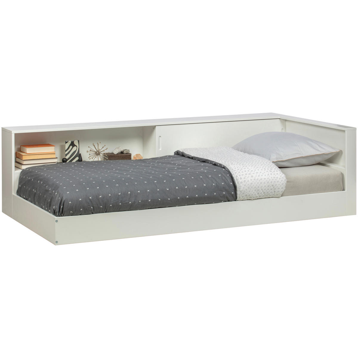 BETT 90/200 cm  in Weiß  - Weiß, Design, Holz (90/200cm) - Livetastic