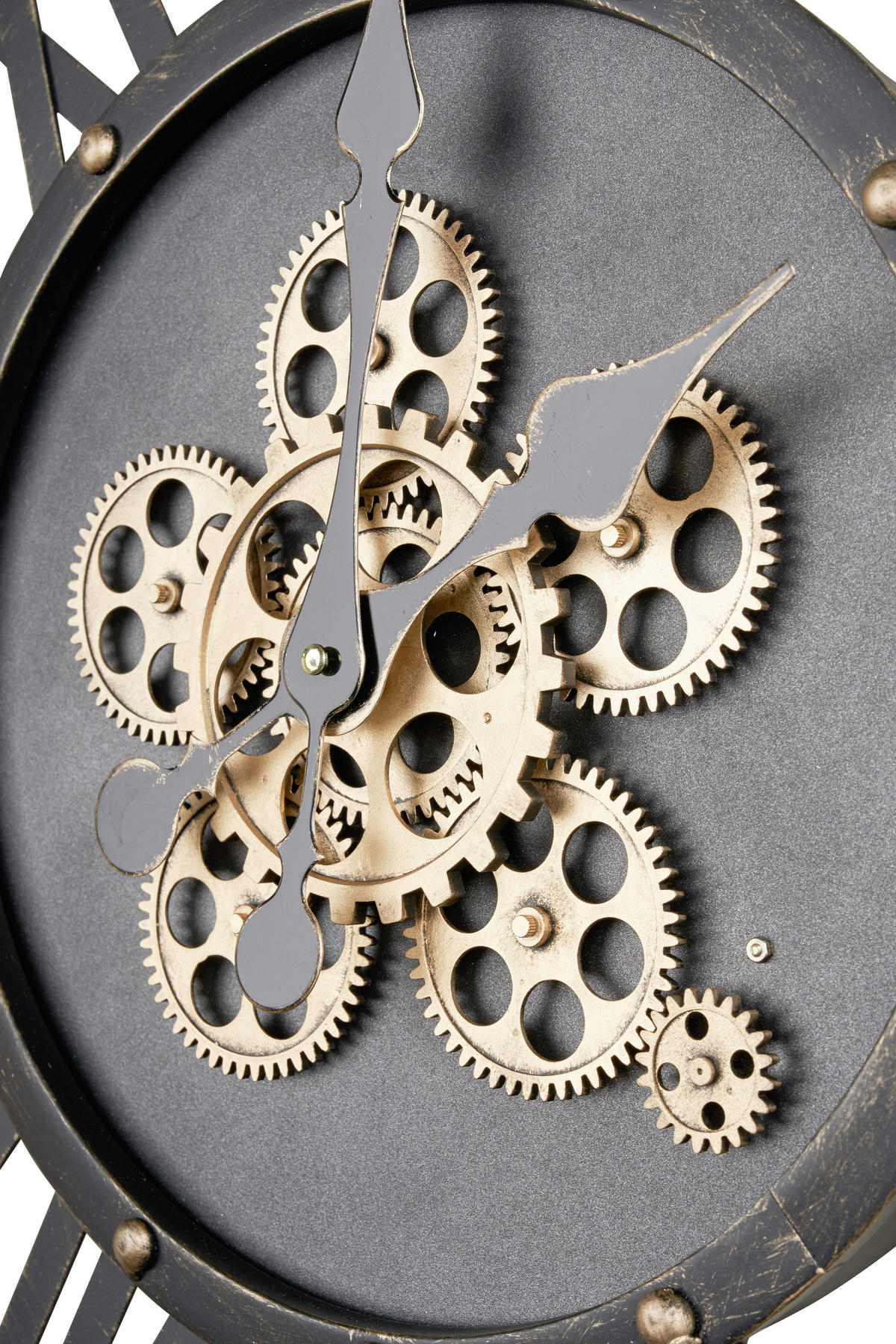 Steampunk-Wanduhr in Anthrazit shoppen