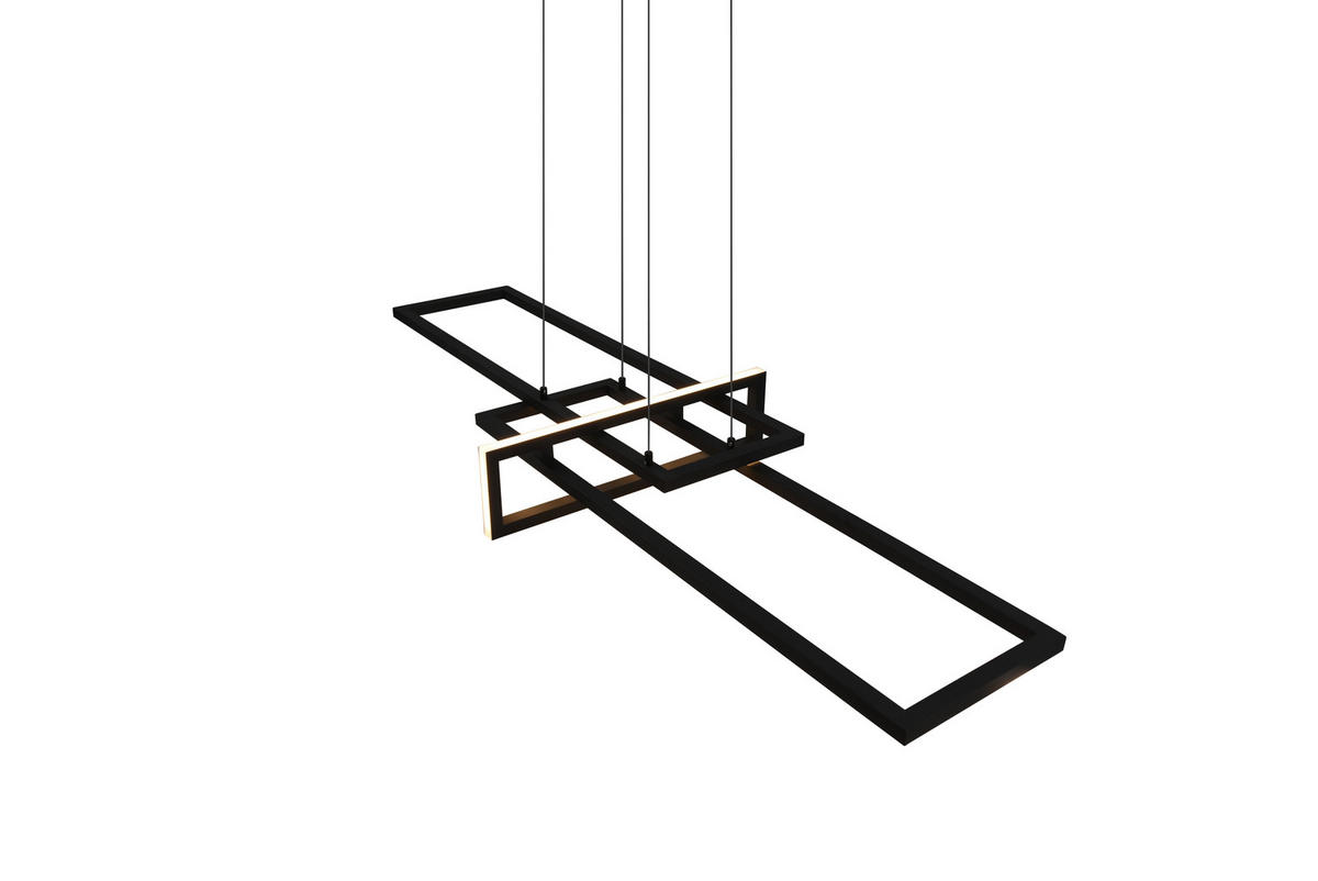 LED-HÄNGELEUCHTE 110/40/150 cm    - Schwarz, Design, Metall (110/40/150cm) - Trio Leuchten