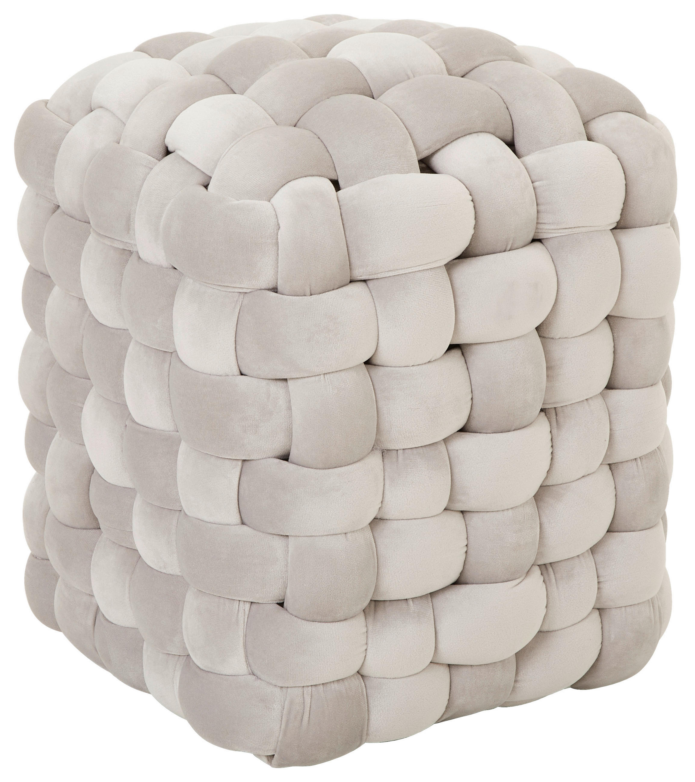 TABURE 37/40/37 cm  svetlosiva  - svetlosiva, Trendi, tekstil (37/40/37cm) - Xora