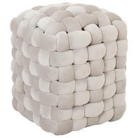 TABURE 37/40/37 cm  svetlosiva  - svetlosiva, Trendi, tekstil (37/40/37cm) - Xora