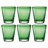 GLÄSERSET Burano 6-teilig  - Grün, Trend, Glas (0,23l) - Leonardo