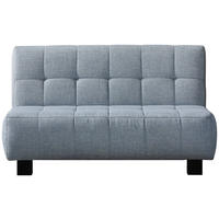 SCHLAFSOFA in Webstoff Hellblau  - Schwarz/Hellblau, Design, Textil/Metall (145/92/102cm) - Novel